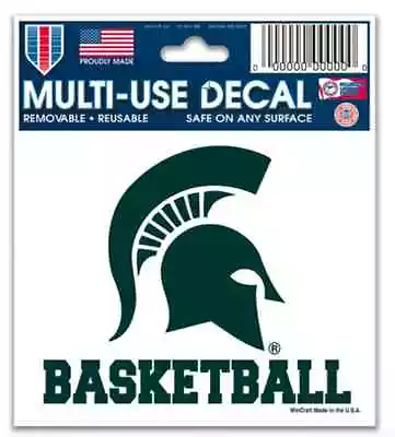 Michigan State Basketball Decal Auto Window Car Truck Dorm Removable Reusable • $4.99