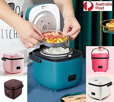 Electric Rice Cooker 1.2L Portable Mini Small Rice Cook 5Colours 3Cups 1-2Person • $49.22