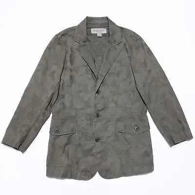 Michael Kors Camo Blazer Jacket Men's Small Green Camouflage 3-Button • $24.97