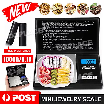 Mini Pocket Small Digital Pans Gold Jewellery Weighing Scales Micro Mg • $9.85