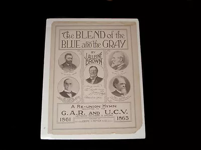 Gar Ucv Reunion Hymn Sheet Music ~ Lee Gordon Grant Mckinley ~  1911 Taft • $125