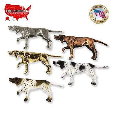 Pewter English Pointer Dog Lapel Pin Or Refrigerator Magnet D376F Made In USA • $17.99