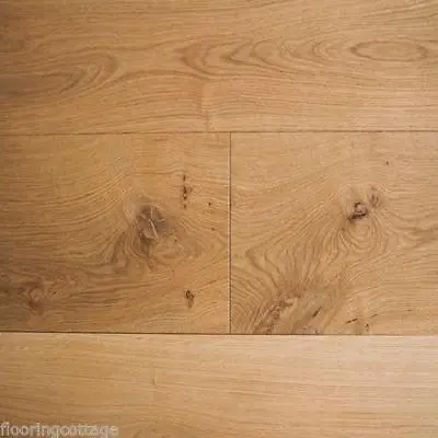 Engineered Brushed & Oiled Oak Flooring Wide Boards  20mmx4mmx190mm (Multi Ply) • £0.99
