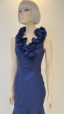 Xscape  By Joanna Chan Blue Evening Party Dress UK 12 US8 • £70