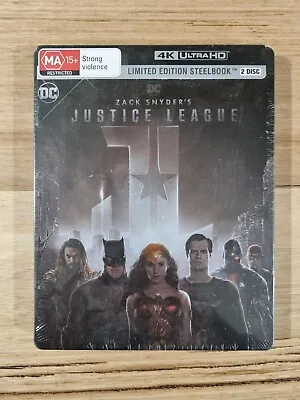 Zack Snyder's Justice League Steelbook BluRay 4K Ultra HD Sealed • $219