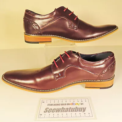 Stylish CAVANI Italian Couture Men's Shoes - Burgandy Size UK 11 • £29.99