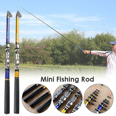 Telescopic Rock Fishing Rod Spinning Fly Carp Feeder Travel Fly Fishing Rod Mini • $10.74