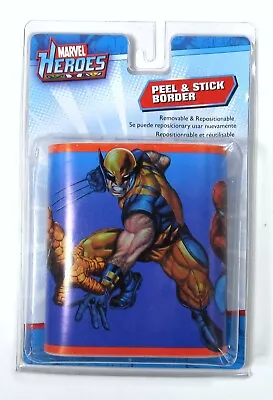 New York Peel And Stick Marvel Heroes Room Border Reusable 5 X15' • $29.99