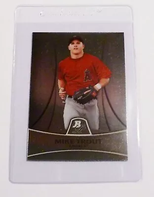 2010 Bowman Platinum Prospects Mike Trout Rc Baseball Card #461 Mint Grade 9 • $25