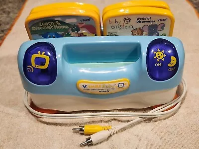 Vtech V Smile Baby Console & 4 Games + Input Plug For Tv Tested • $24.99