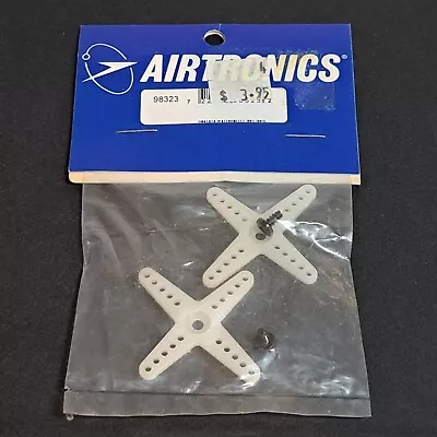Original AIRTRONICS R/C Airplane Part #98323 X-Shape Servo Arm X2 New Old Stock • $27.32