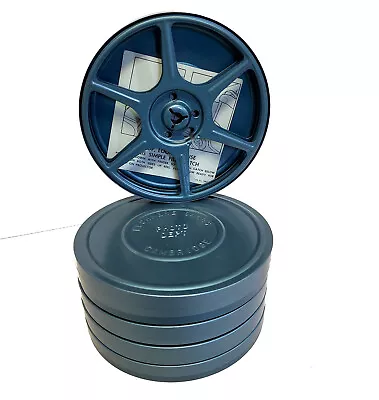 Five (5) 8mm Film Canisters With 5 Take Up Reels ⬮ 5  Lechmere Photo Metal Case • $24.95