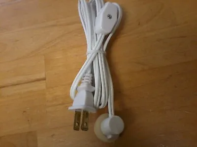 6 Feet White Single Socket Cord On/off Switch For Lighting For Ceramics • $5.95