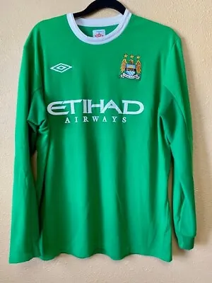 Umbro Manchester City Goalkeeper LS Green Jersey - Men's 44 XL • $44.99