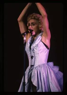 Madonna Vintage On Stage Pose Arms Raised In Concert Original 35mm Transparency  • $24.99