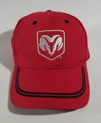 Dodge Ram Truck Baseball Cap Hat Red & Black Adjustable Hook And Loop Cotton • $16.99