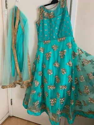 Asian Pakistani Indian Wedding Party Wear Dress • £25