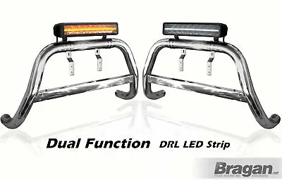Bull Bar + 17.5  LED Bar For Nissan Navara D40 2010-2016 High Abar -Detachable • $1528.56