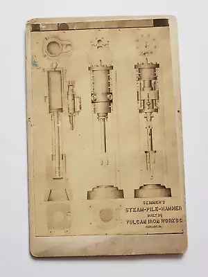 Vulcan Iron Works Chicago Skinner's Steam Pile Hammer Cabinet Photo • $20