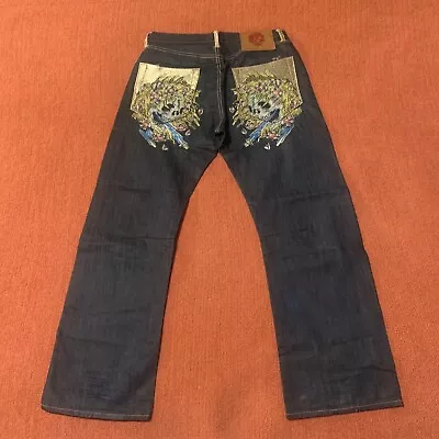 Mens Ed Hardy Skull Jeans Lot 2009 Size 34/32 • $100