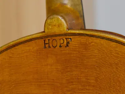 Old Vintage Violin 4/4 Geige Viola Cello Fiddle Stamped HOPF Nr. 1968 • $554.57