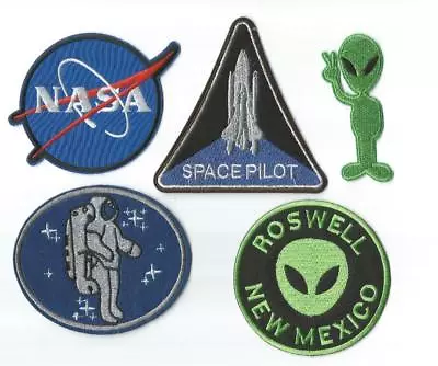 NasaSpaceSpacemanAliensRoswell Character Novelty Patch - Iron-on / Sew-on • £2.70