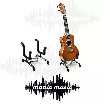 $19.99 • Buy Ukulele Violin Stand Mandolin Banjo Holder Foldable For 4/4 3/4 2/4 1/4 Violin