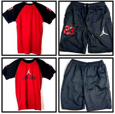 Air Jordan Men's Fleece Sweat Suit T-Shirt/Shorts Outfit • $64.99
