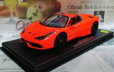 Bbr 1/18 Ferrari 458 Speciale Fluorocent Orange Mr Out Of Print World 10 Units • $718.25