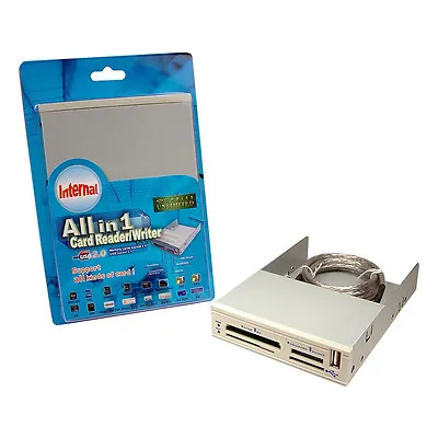 USB 2.0 All-in-One 3.5  Inch Multi-Slot Internal Memory Card Reader / Writer  • $18.95