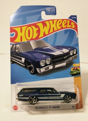 $1.10 • Buy 2022 Hot Wheels '70 Chevelle SS Wagon #111/250 HW Wagons 1/5 (Blue)
