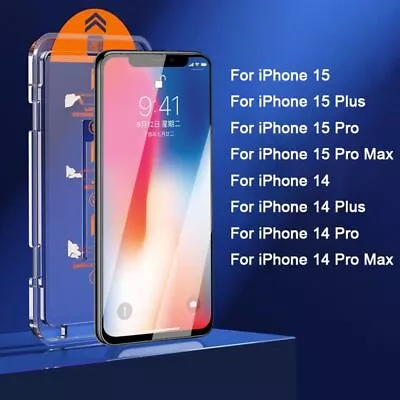 Quick Tempered Glass Film For IPhone 15 Pro Max 15 Plus Screen Film • $7.37