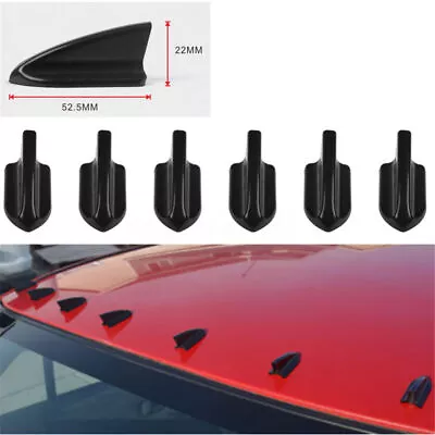 $7.80 • Buy 6pcs Universal EVO-Style PP Roof Shark Fins Spoiler Wing Kit Vortex Generator '