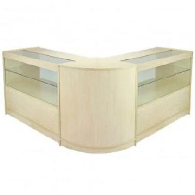 £549.99 • Buy Retail Counter Maple Display Shop Storage Glass Jewellery Showcase Cabinet