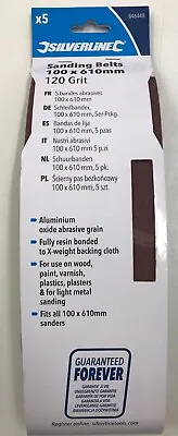 Silverline Sanding Belts 100 X 610mm 120 Grit • £5.99