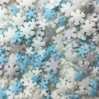 £2.25 • Buy Christmas Sprinkles Snowflake Cupcake Sprinkle Mix Frozen Cake Decoration Topper