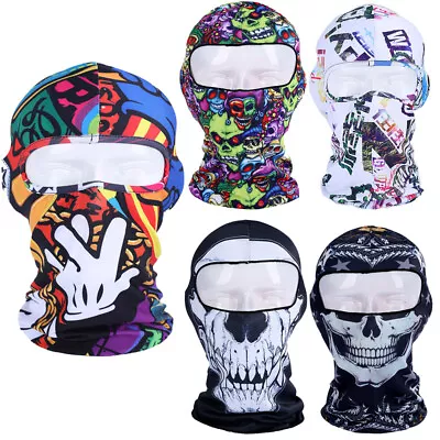 Full Face Mask Halloween Balaclava Ski Masks Motorcycle Windproof Tactical Hood • $8.99