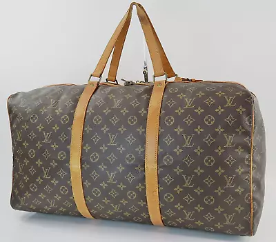 Authentic LOUIS VUITTON Sac Souple 55 Monogram Canvas Duffel Bag #56129 • £0.80