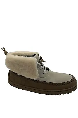 Manitobah MUK LUKS Suede Ankle Boots Skoden Pumice • $49.99