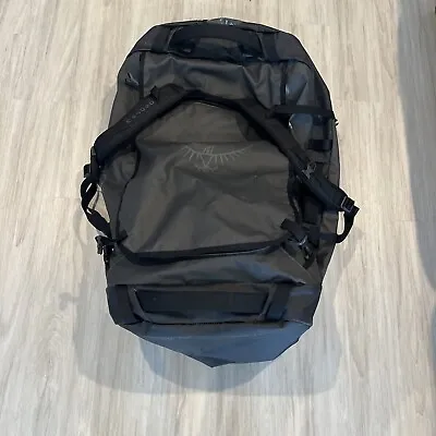 Osprey Transporter 130 Backpack Black Large Duffel Travel Bag Carry On Luggage • $150