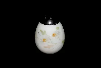 MT WASHINGTON ☆ 3 1/4  HP Floral Egg Shaped SUGAR SHAKER MUFFINEER ☆ Ca 1890s • $69.99