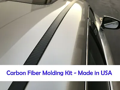 ForLexus2006-2018 Vehicles 2pcs Flexible CARBON FIBER ROOF TRIM Molding Kit • $44.27