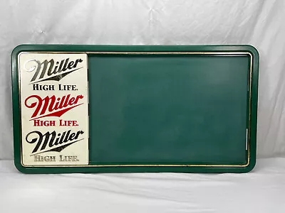 Vintage Plastic Miller High Life Beer Menu Board - Plastic - Approx 35 X18  • $49.95