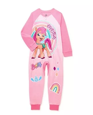 NWT 7 8 My Little Pony Sunny Rainbow Sleeper Pajamas Birthdays Christmas Winter • $19.80