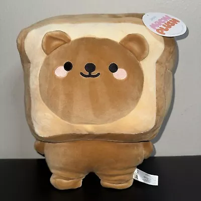 Smoko Bear Bread Mochi Brown Plush Pillow Squishy Toy With Tag • $29.95