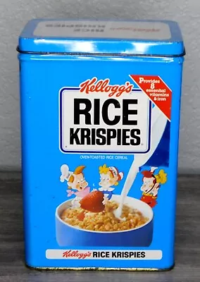 Vintage Rice Krispies Tin Box ~ 1984 ~ SNAP CRACKLE & POP • £18.85