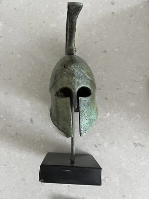 £20 • Buy Greek Spartan Warrior Bronze Looking Heavy Helmet Statue