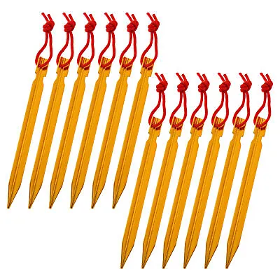 RLC Aluminum Tent Stakes 12pc Kit - 6in Metal Tent Stakes Ground Tarp Stakes • $12.43