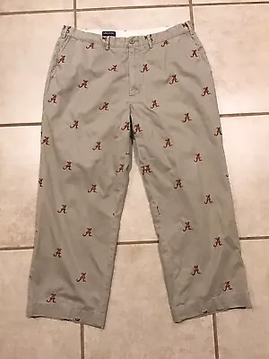 Alabama Tide Pennington Bailes Embroidered All Over Chino Pants Measured: 36x28 • $38.95