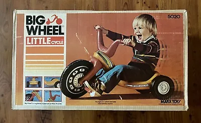 Vintage BIG WHEEL LITTLE CYCLE #5020 Original Unopened Box MARX TOYS 1978 RARE • $800